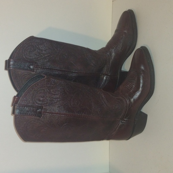 Dan post cowboy boots size 6 vintage style - Picture 1 of 12